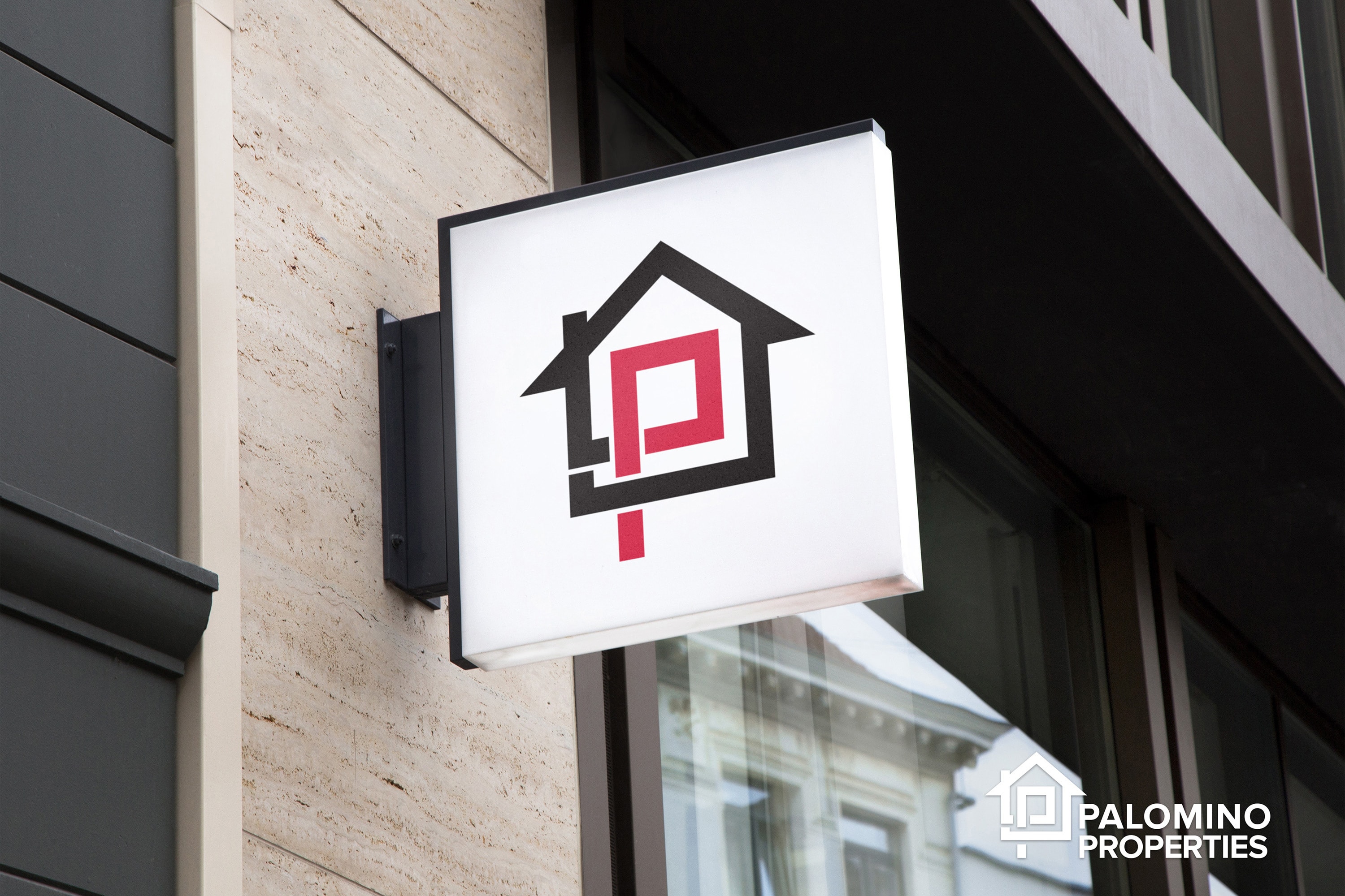 San Antonio Design Palomino Properties Logo Mockup